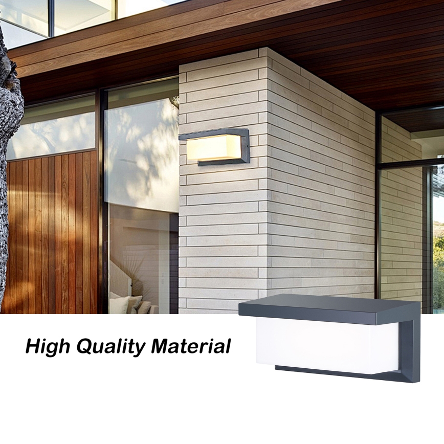 Brilagi - LED RGBW s mogućnošću prigušivanja vanjsko zidno svjetlo BRICKY 1xE27/15W/230V 2700-6500K antracit IP54