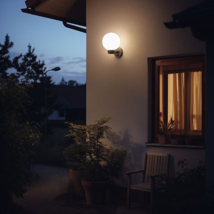 BRILAGI - LED RGBW prigušivo vanjsko zidno svjetlo HARBOR 1xE27/12W/230V 2700-6500K IP33 crna/bijela