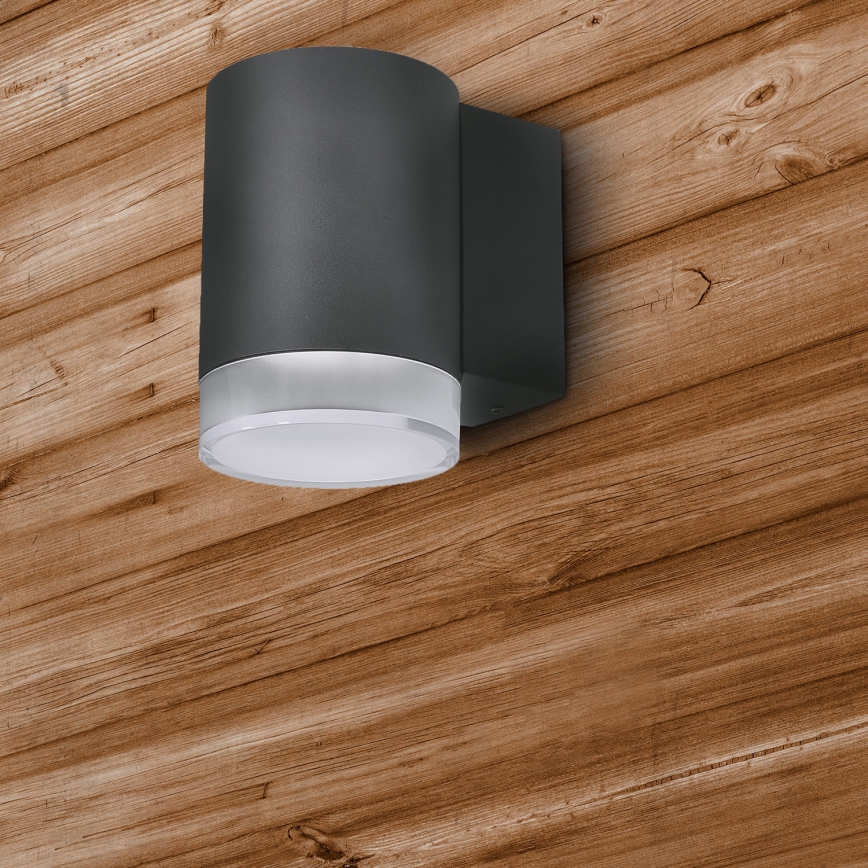 Brilagi - LED RGBW prigušivo vanjsko zidno svjetlo MATERA 1xGU10/4,8W/230V 3000K IP54 antracit + daljinski upravljač