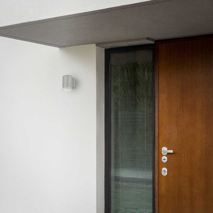 Brilagi - LED RGBW s mogućnošću prigušivanja vanjska zidna svjetiljka MATERA 1xGU10/4,8W/230V 3000K IP54 siva + daljinski upravljač