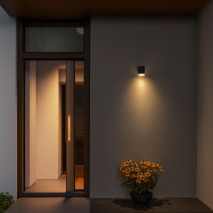 Brilagi - LED RGBW prigušivo vanjsko zidno svjetlo MATERA 1xGU10/6W/230V 3000K IP54 antracit + daljinski upravljač