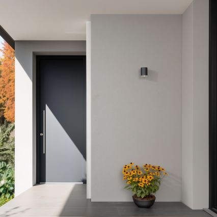 Brilagi - LED RGBW prigušivo vanjsko zidno svjetlo MATERA 1xGU10/6W/230V 3000K IP54 antracit + daljinski upravljač