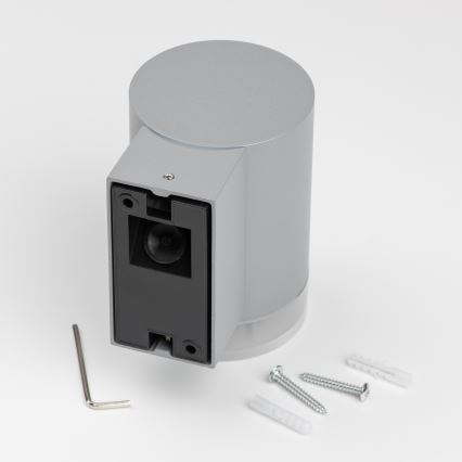 Brilagi - LED RGBW s mogućnošću prigušivanja vanjska zidna svjetiljka MATERA 1xGU10/6W/230V 3000K IP54 siva + daljinski upravljač