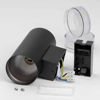Brilagi - LED RGBW prigušivo vanjsko zidno svjetlo MATERA 2xGU10/4,8W/230V 3000K IP54 crno + daljinski upravljač
