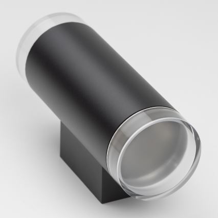 Brilagi - LED RGBW prigušivo vanjsko zidno svjetlo MATERA 2xGU10/6W/230V 3000K IP54 crno + daljinski upravljač