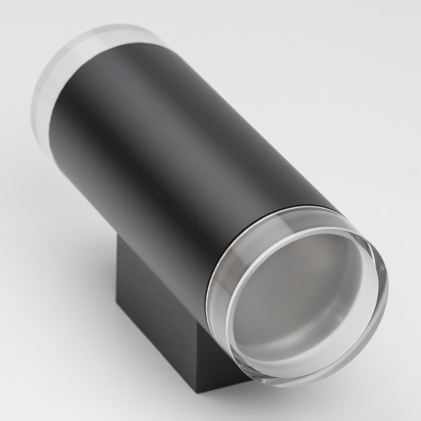 Brilagi - LED RGBW prigušivo vanjsko zidno svjetlo MATERA 2xGU10/6W/230V 3000K IP54 crno + daljinski upravljač