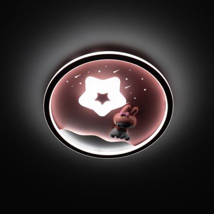 Brilagi - LED prigušivo dječje stropno svjetlo BUNNY LED/83W/230V 3000-6000K Ø 49 cm + daljinski upravljač