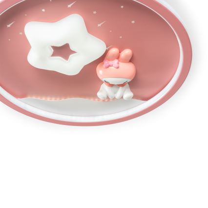 Brilagi - LED prigušivo dječje stropno svjetlo BUNNY LED/83W/230V 3000-6000K Ø 49 cm + daljinski upravljač