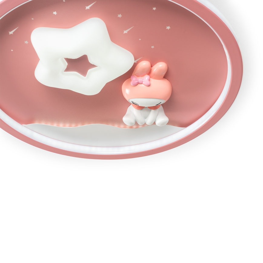 Brilagi - LED prigušivo dječje stropno svjetlo BUNNY LED/83W/230V 3000-6000K Ø 49 cm + daljinski upravljač