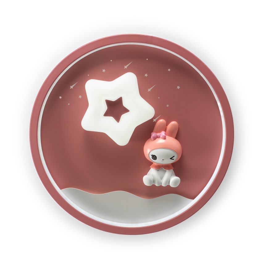 Brilagi - LED prigušivo dječje stropno svjetlo BUNNY LED/83W/230V 3000-6000K Ø 49 cm + daljinski upravljač