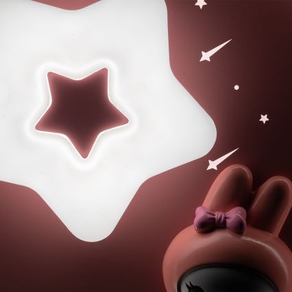 Brilagi - LED prigušivo dječje stropno svjetlo BUNNY LED/83W/230V 3000-6000K Ø 49 cm + daljinski upravljač