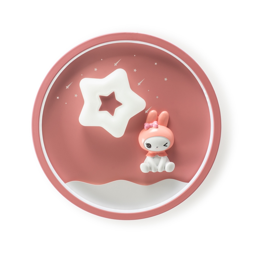 Brilagi - LED prigušivo dječje stropno svjetlo BUNNY LED/83W/230V 3000-6000K Ø 49 cm + daljinski upravljač