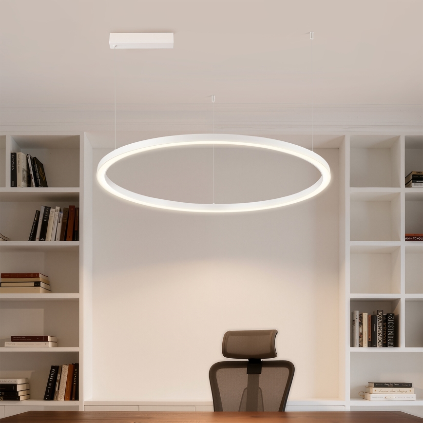 Brilagi - LED luster PORTOFINO na sajli, s mogućnošću prigušivanja, LED/60W/230V 3000-6000K Ø 80 cm bijela + daljinski upravljač