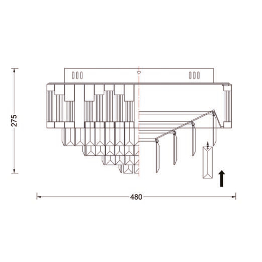 Brilagi - LED prigušivo stropno svjetlo SPECTRA LED/45W/230V 3000-6000K Ø 48 cm zlatno + daljinsko upravljanje