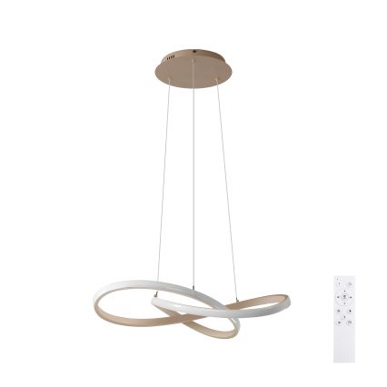 Brilagi - LED luster na sajli INFINITY, s mogućnošću prigušivanja, LED/55W/230V 3000-6000K 50x50 cm, bež + s daljinskim upravljačem
