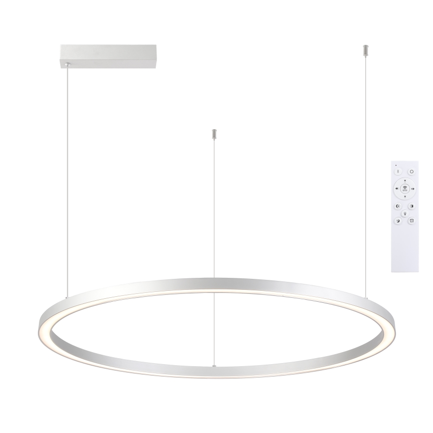 Brilagi - PORTOFINO LED luster na sajli s mogućnošću prigušivanja LED/60W/230V 3000-6000K Ø 80 cm srebrni + daljinski upravljač