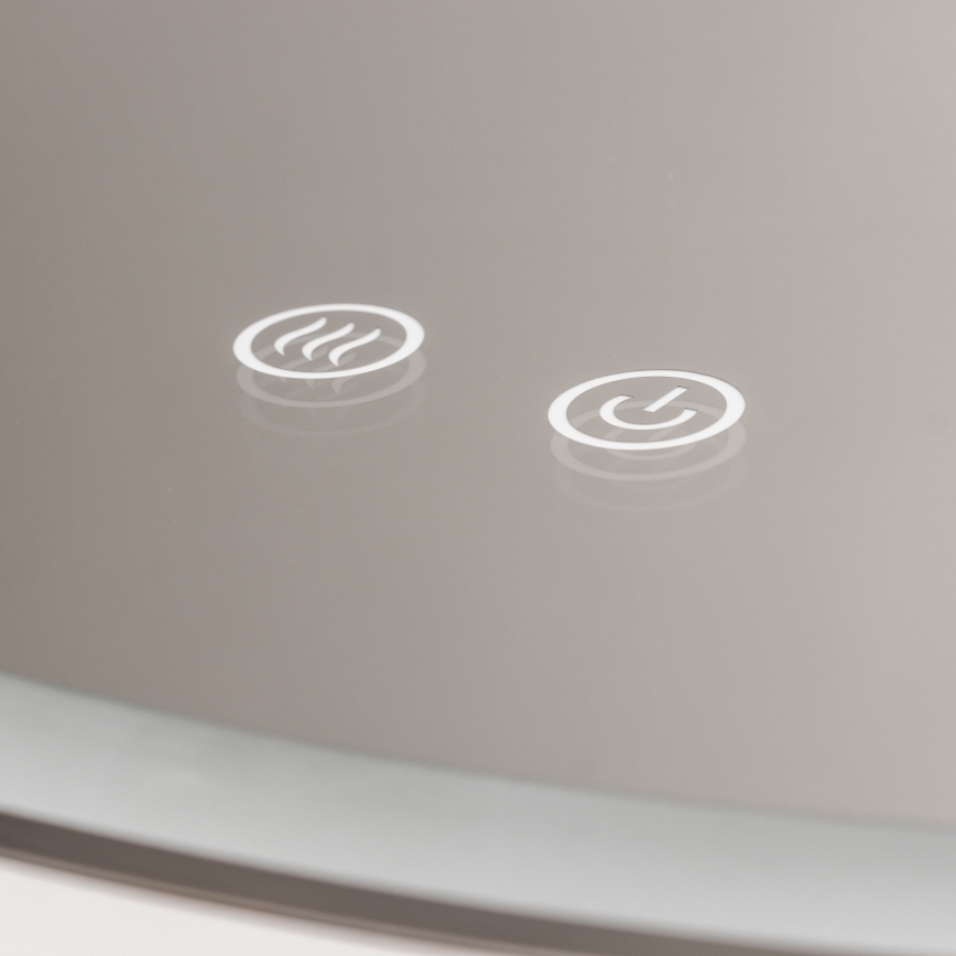 Brilagi - LED prigušivo grijano kupaonsko ogledalo s pozadinskim osvjetljenjem ALU PRO LED/18W/230V Ø 60 cm 3000/4000/6500K IP44 sjajni krom CRI 90