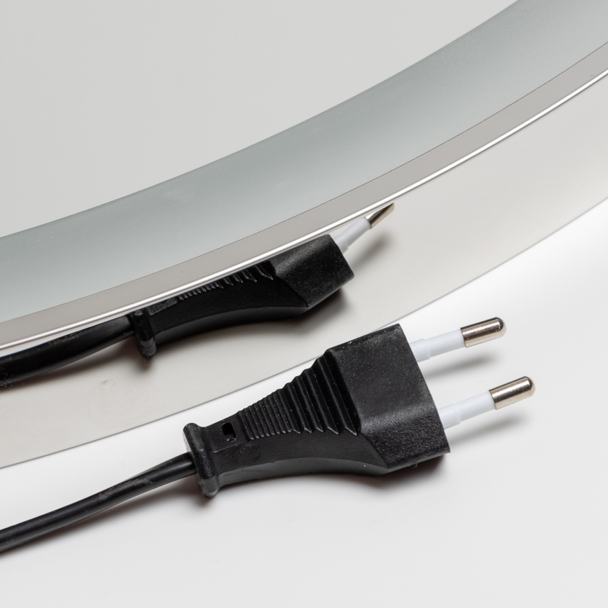 Brilagi - LED prigušivo grijano kupaonsko ogledalo s pozadinskim osvjetljenjem ALU PRO LED/18W/230V Ø 60 cm 3000/4000/6500K IP44 sjajni krom CRI 90