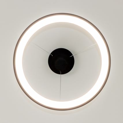 Brilagi - LED luster na sajli s mogućnošću prigušivanja FALCON SLIM LED/42W/230V 3000-6500K Ø 50 cm crna + daljinski upravljač