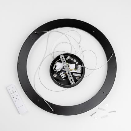 Brilagi - LED luster na sajli s mogućnošću prigušivanja FALCON SLIM LED/42W/230V 3000-6500K Ø 50 cm crna + daljinski upravljač
