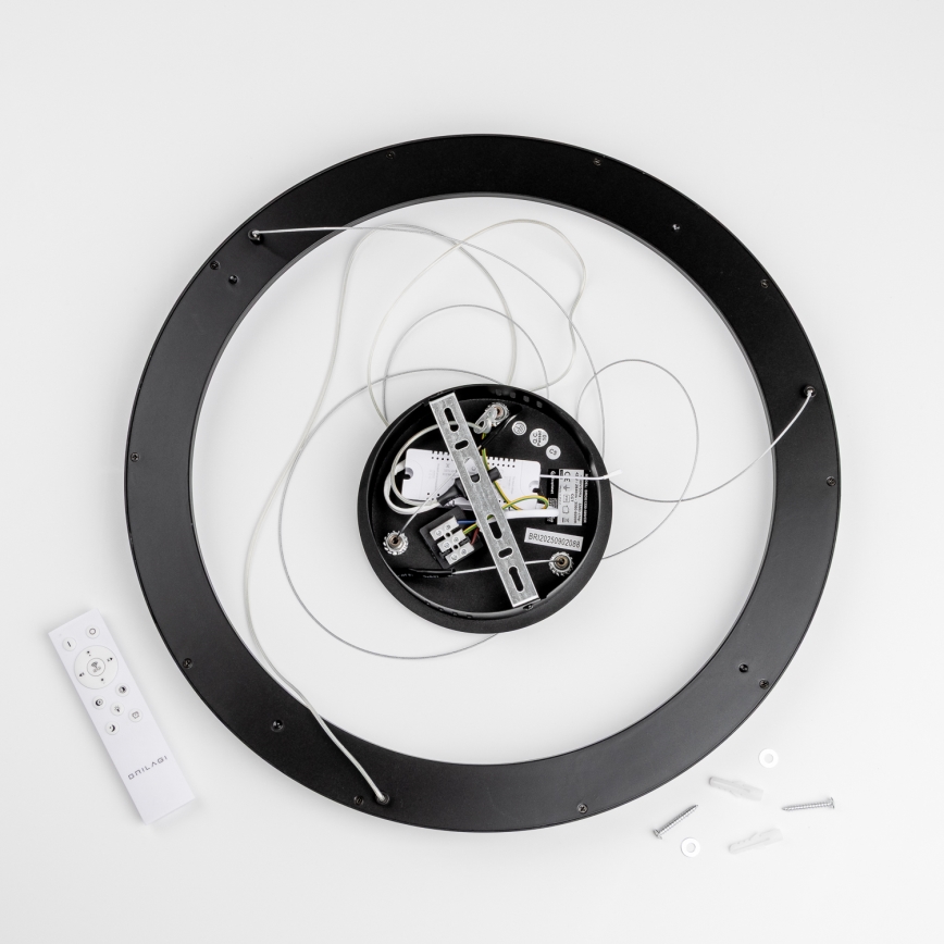 Brilagi - LED luster na sajli s mogućnošću prigušivanja FALCON SLIM LED/42W/230V 3000-6500K Ø 50 cm crna + daljinski upravljač