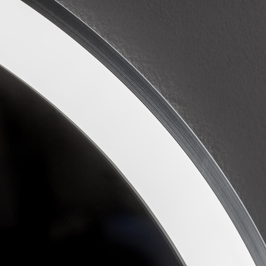 Brilagi - LED kupaonsko ogledalo s mogućnošću prigušivanja, grijačem i LED pozadinskim osvjetljenjem ALU PRO LED/18W/230V Ø 60 cm 3000/4000/6500K IP44 matni krom CRI 90