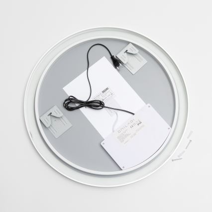 Brilagi - LED kupaonsko ogledalo s mogućnošću prigušivanja, grijačem i LED pozadinskim osvjetljenjem ALU PRO LED/18W/230V Ø 60 cm 3000/4000/6500K IP44 matni krom CRI 90