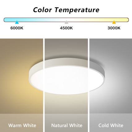 Brilagi - LED Smanjivač stropno svjetlo POOL LED/60W/230V 3000-6000K ø 60 cm bijelo + daljinsko upravljanje