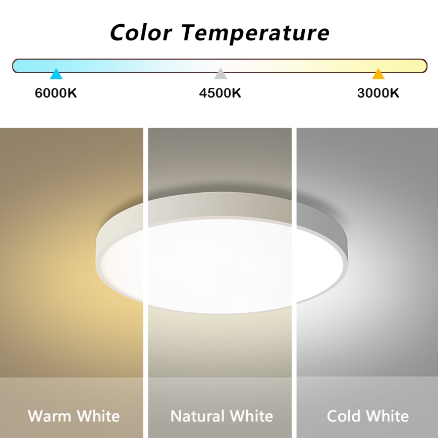 Brilagi - LED Smanjivač stropno svjetlo POOL LED/60W/230V 3000-6000K ø 60 cm bijelo + daljinsko upravljanje