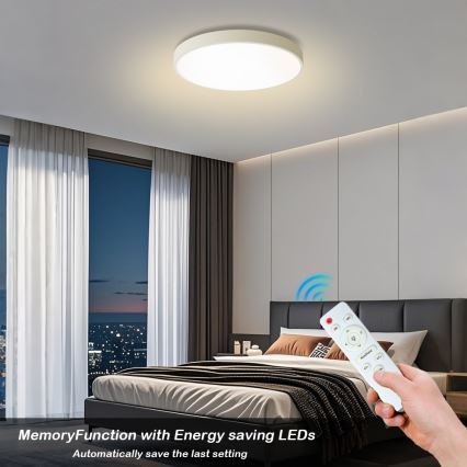 Brilagi - LED Smanjivač stropno svjetlo POOL LED/60W/230V 3000-6000K ø 60 cm bijelo + daljinsko upravljanje