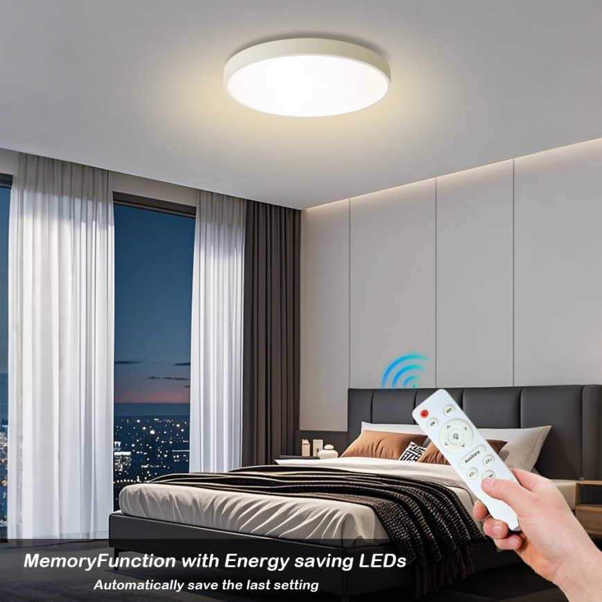 Brilagi - LED Smanjivač stropno svjetlo POOL LED/60W/230V 3000-6000K ø 60 cm bijelo + daljinsko upravljanje