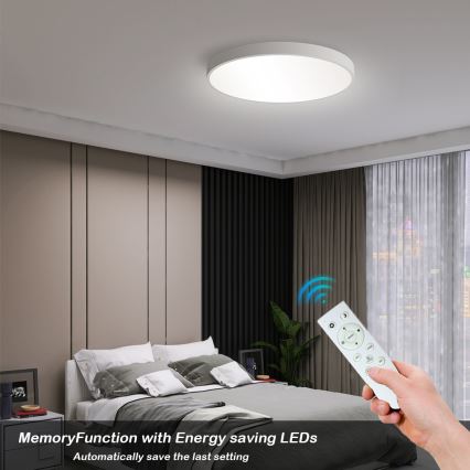 Brilagi - LED stropna svjetiljka s prigušivanjem POOL SMART LED/60W/230V 50 cm 3000-6000K Wi-Fi Tuya + daljinski upravljač bijela
