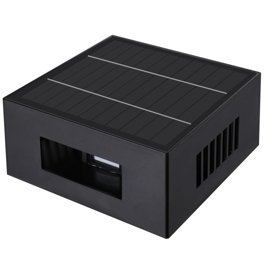 Brilagi - LED Solarna zidna svjetiljka BLOCK LED/2W/3,7V 1300 mAh IP44