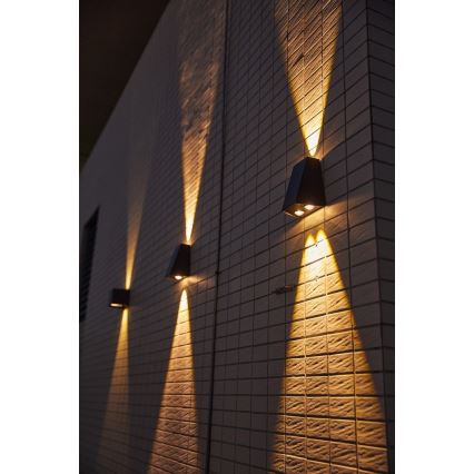 Brilagi - LED Solarna zidna svjetiljka PYRAMID LED/2W/3,2V 1300 mAh IP54
