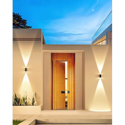 Brilagi - LED Solarna zidna svjetiljka PYRAMID LED/2W/3,2V 1300 mAh IP54