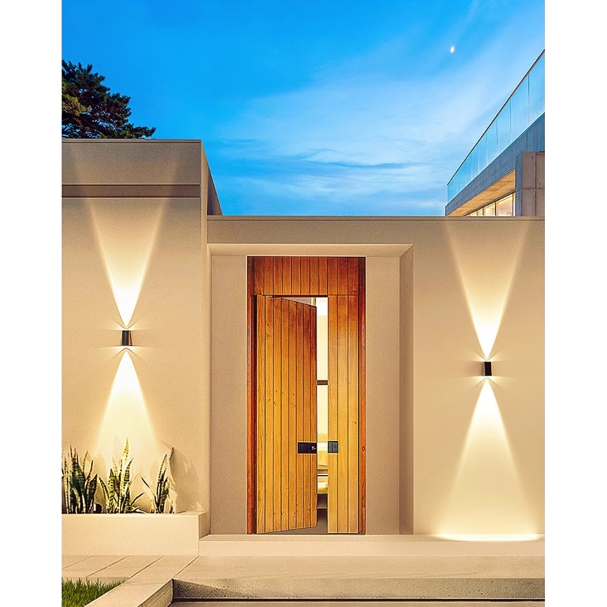 Brilagi - LED Solarna zidna svjetiljka PYRAMID LED/2W/3,2V 1300 mAh IP54