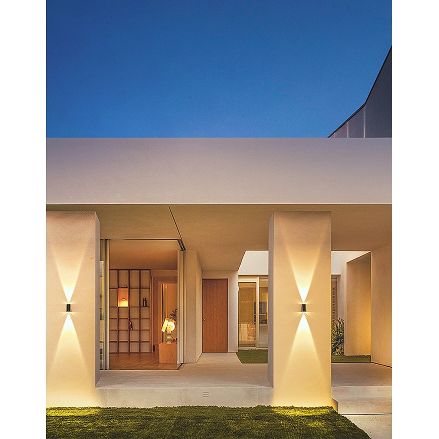 Brilagi - LED Solarna zidna svjetiljka PYRAMID LED/2W/3,2V 1300 mAh IP54