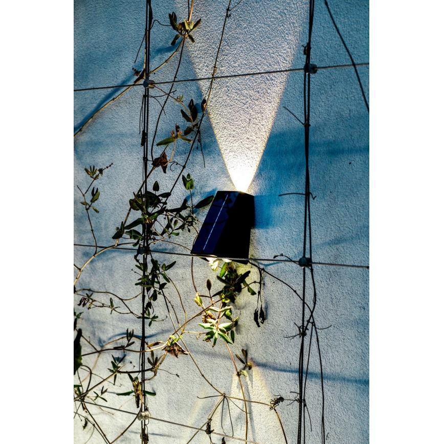 Brilagi - LED Solarna zidna svjetiljka PYRAMID LED/2W/3,2V 1300 mAh IP54