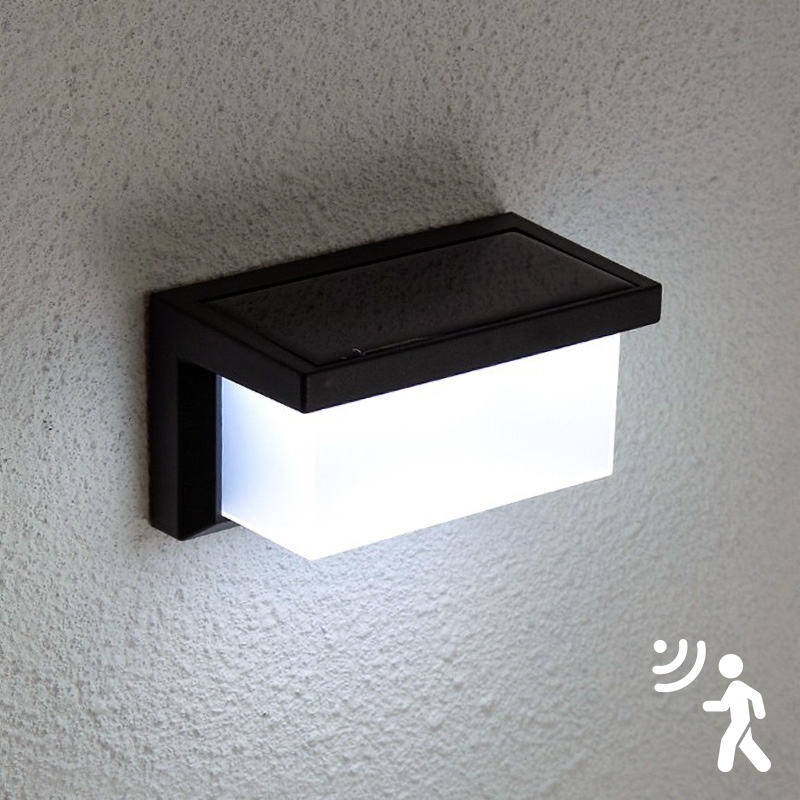 Brilagi - LED Solarna zidna svjetiljka sa senzorom BRICK LED/12W/5,5V 1200 mAh IP65