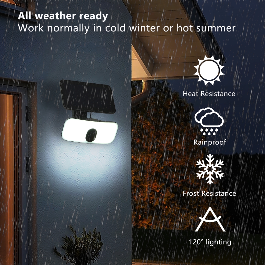 Brilagi - LED Solarna zidna svjetiljka sa senzorom ROOF LED/13W/5V 4000 mAh IP65