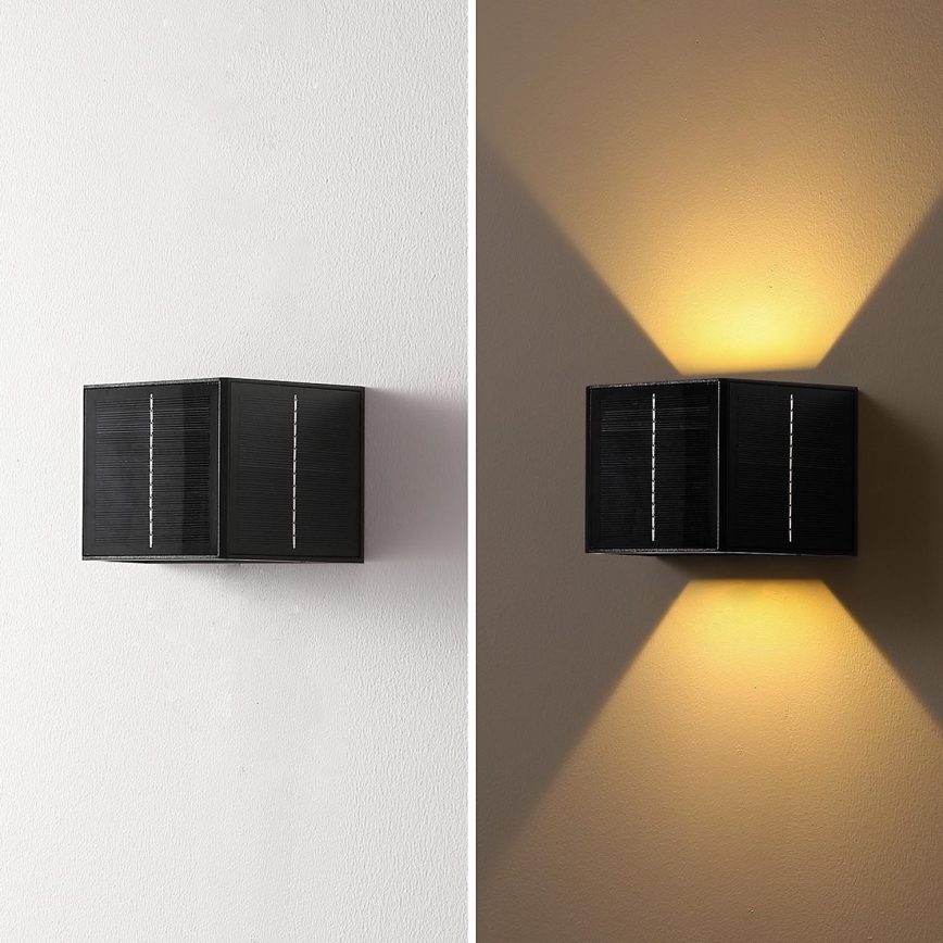 Brilagi - LED Solarna zidna svjetiljka sa senzorom SOLAR CUBE LED/2W/3,2V 1300 mAh IP54