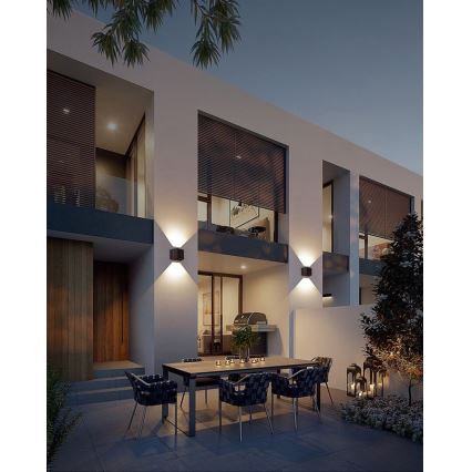 Brilagi - LED Solarna zidna svjetiljka sa senzorom SOLAR CUBE LED/2W/3,2V 1300 mAh IP54