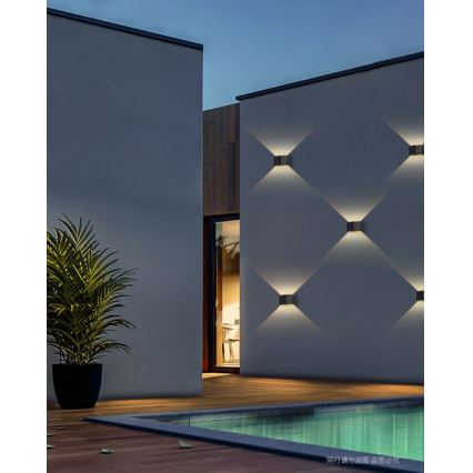 Brilagi - LED Solarna zidna svjetiljka sa senzorom SOLAR CUBE LED/2W/3,2V 1300 mAh IP54
