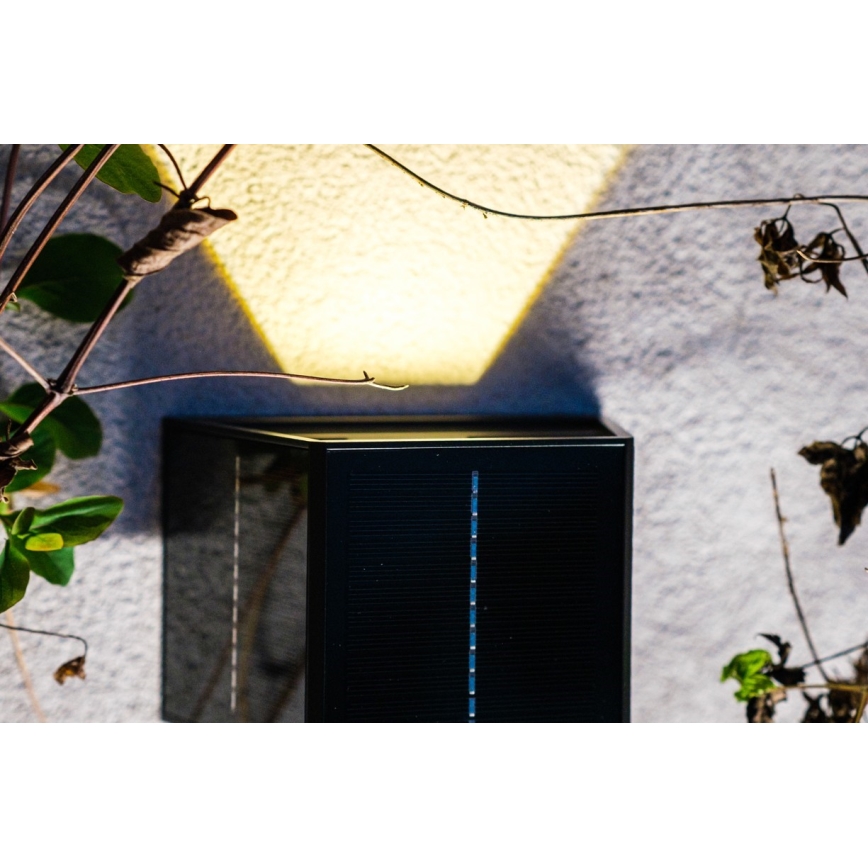 Brilagi - LED Solarna zidna svjetiljka sa senzorom SOLAR CUBE LED/2W/3,2V 1300 mAh IP54