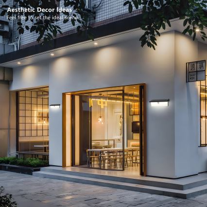 Brilagi - LED solarna zidna svjetiljka sa senzorom SUN RAY LED/6W/3,7V 2200 mAh IP44