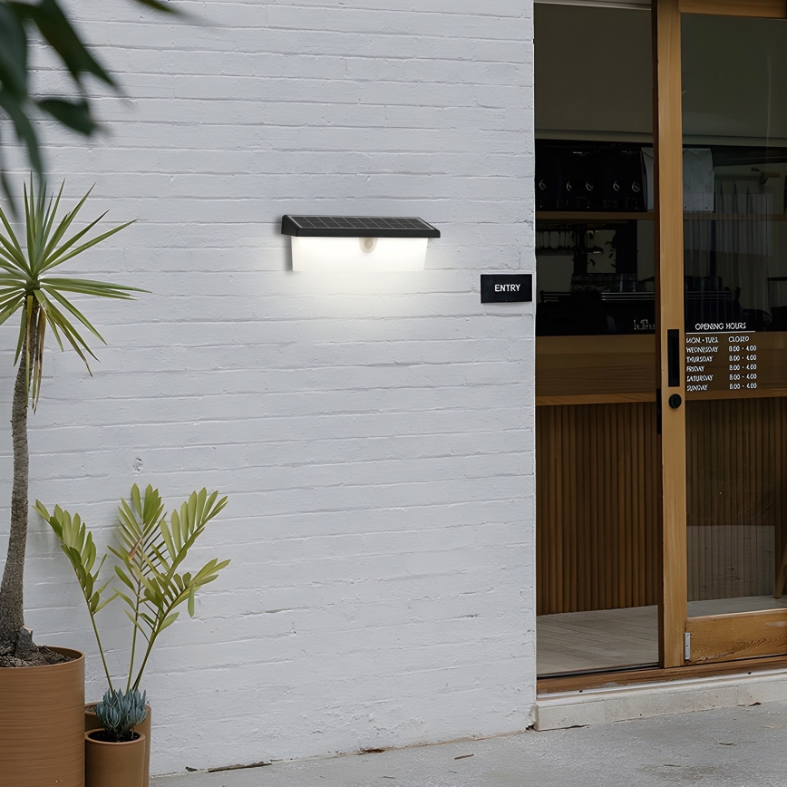 Brilagi - LED solarna zidna svjetiljka sa senzorom SUN RAY LED/6W/3,7V 2200 mAh IP44