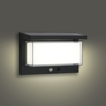 Brilagi - LED Solarna zidna svjetiljka sa senzorom SUNCE LUME LED/10W/3,7V 4000 mAh IP44