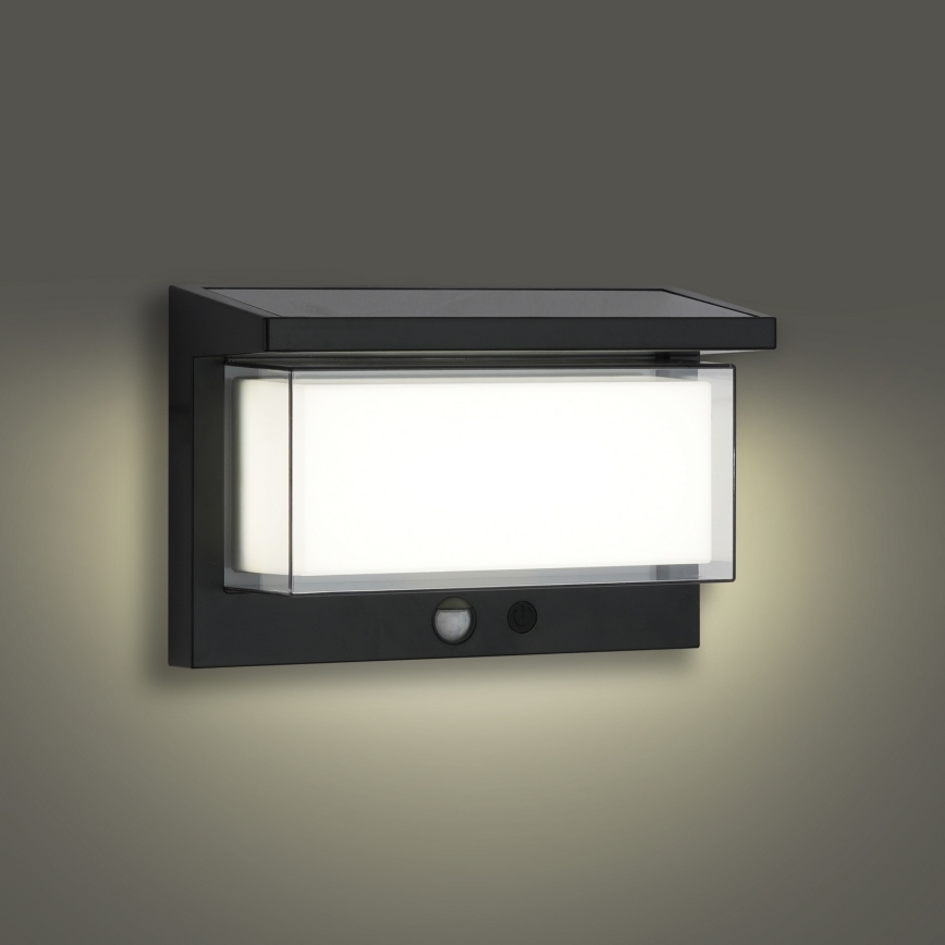 Brilagi - LED Solarna zidna svjetiljka sa senzorom SUNCE LUME LED/10W/3,7V 4000 mAh IP44