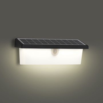 Brilagi - LED Solarna zidna svjetiljka sa senzorom SUNCE RAY LED/6W/3,7V 2200 mAh IP44