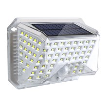 Brilagi - LED Solarna zidna svjetiljka sa senzorom WALLIE LED/4W/5,5V 6500K IP64 srebrna